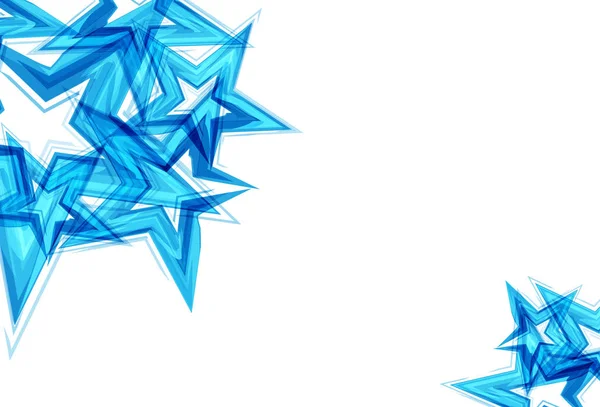 Stjärnor Scatter Blå Teknik Abstrakt Bakgrund Vektorillustration — Stock vektor
