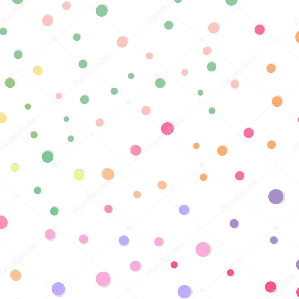 Dot and spots scatter celebration confetti pattern abstract background vector illustration