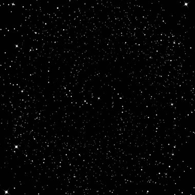 Yıldız dağılım ışıltı gece gökyüzü galaxy ve boşluk kavramı arka plan vektör çizim üzerinde