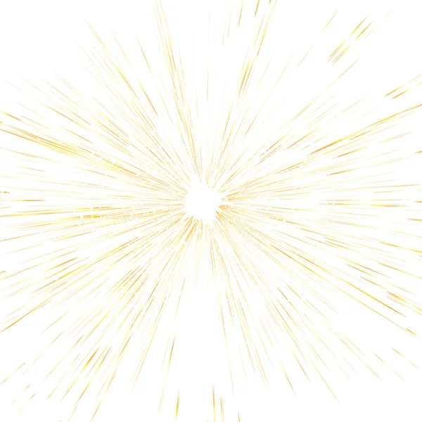 Yıldız Patlaması Altın Işık Işınları Nokta Dağınık Glitter Doku Arka — Stok Vektör
