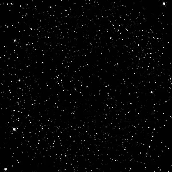 Yıldız dağılım ışıltı gece gökyüzü galaxy ve boşluk kavramı arka plan vektör çizim üzerinde