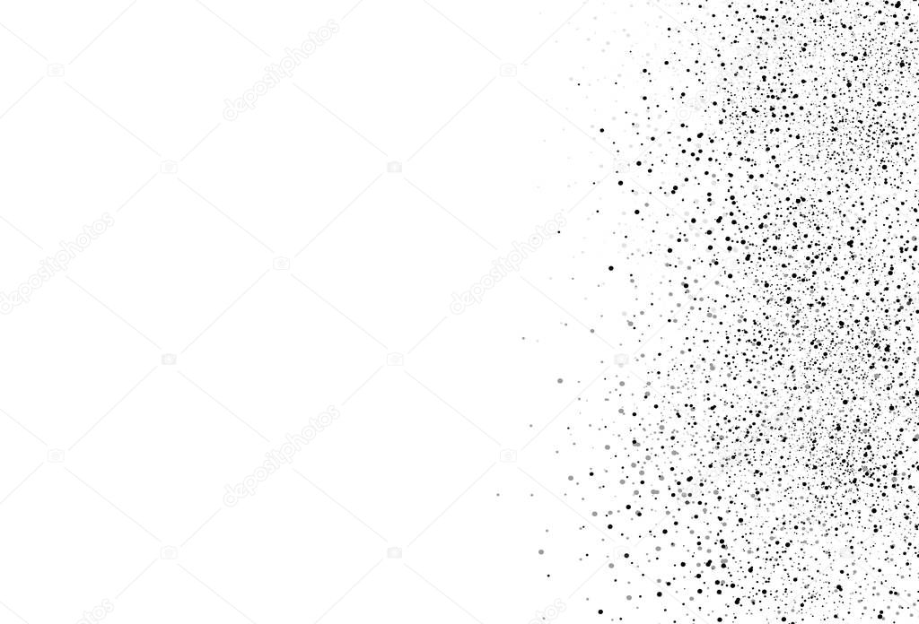 Powder explosion, star dust particles scatter splash on white abstract background vector illustration