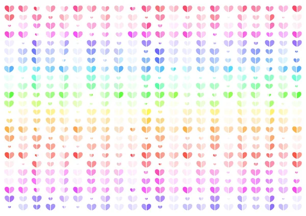 Heart Colorful Abstract Background Vector Illustration Valentines Concept — Stock Vector