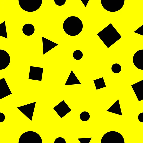 Πλατείες Τρίγωνο Και Κύκλους Γεωμετρία Μοτίβο Απρόσκοπτη Αφηρημένα Φόντο Διανυσματικά — Διανυσματικό Αρχείο