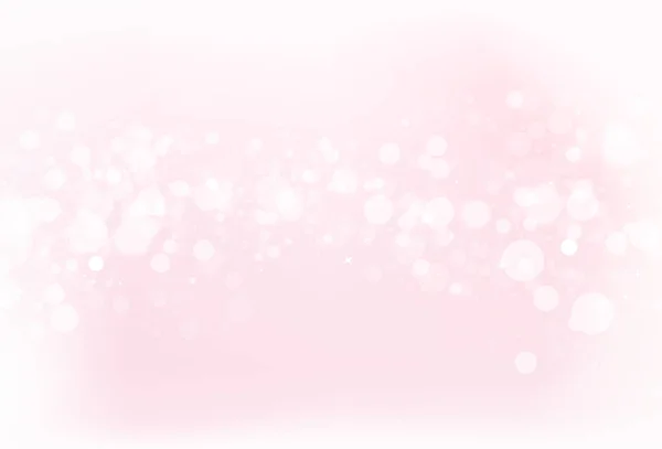 ぼかしピンク ボケの星輝き輝き概念の抽象的な背景ベクトル図 — ストックベクタ