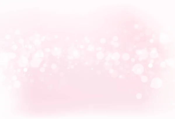 Roze Bokeh Sterren Schitteren Glans Concept Abstracte Achtergrond Vectorillustratie Vervagen — Stockvector