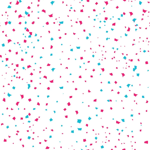 Confetti Textuur Papier Scatter Explosion Patroon Naadloze Viering Partij Abstracte — Stockvector
