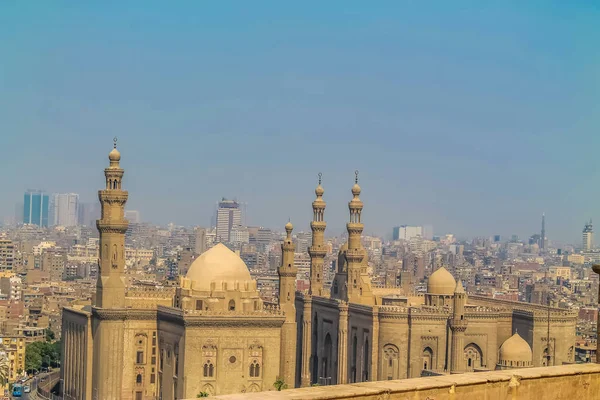 Piękny Budynek Muzułmański Meczet Meczet Muhammada Ali Kairze — Zdjęcie stockowe
