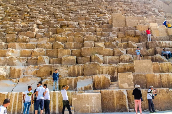 Panorama Las Pirámides Egipcias Monumento Más Grande Antigüedad —  Fotos de Stock