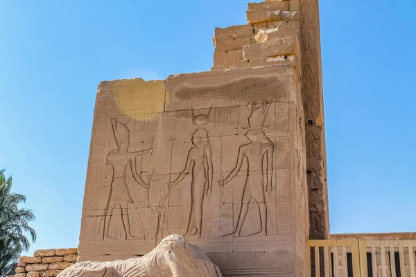 Antiguo Templo Egipcio Amon Luxor Con Columnas Beauti —  Fotos de Stock