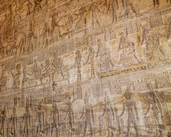 Alter Ägyptischer Tempel Amon Luxor Mit Säulen Und Schönen — Stockfoto