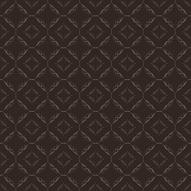 Düzenlenebilir arka planda gümüş, lüks, duvar kağıdı, basım, moda tasarımı, düğün, zarif ve davetiyeli koyu kahverengi çiçek vektörü yok..