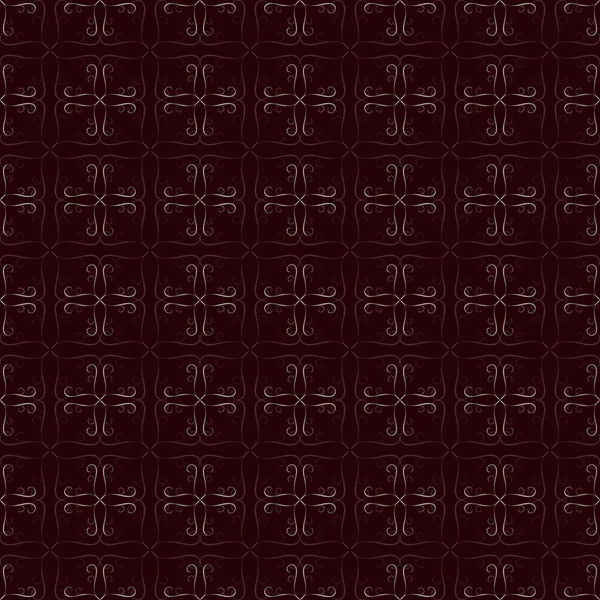 Темно-червоний квітковий вектор безшовний в редагованому фоні з золотом і сріблом, Luxurious, Wallpaper, Luxury геометричний візерунок в друці, дизайні моди, весіллі, Елеганті і запрошення. — стоковий вектор
