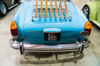 Kuala Lumpur, Malezya - 28 Temmuz 2018: Volkswagen Karmann Ghia Festivali sanat hız Kuala Lumpur, Malezya