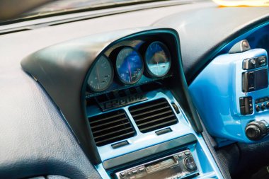 Kuala Lumpur, Malezya - 28 Temmuz 2018: İç Nissan 300zx Festivali sanat hız Kuala Lumpur, Malezya