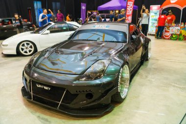 Kuala Lumpur, Malezya - 28 Temmuz 2018: Nissan Fairlady 350z Festivali sanat hız Kuala Lumpur, Malezya