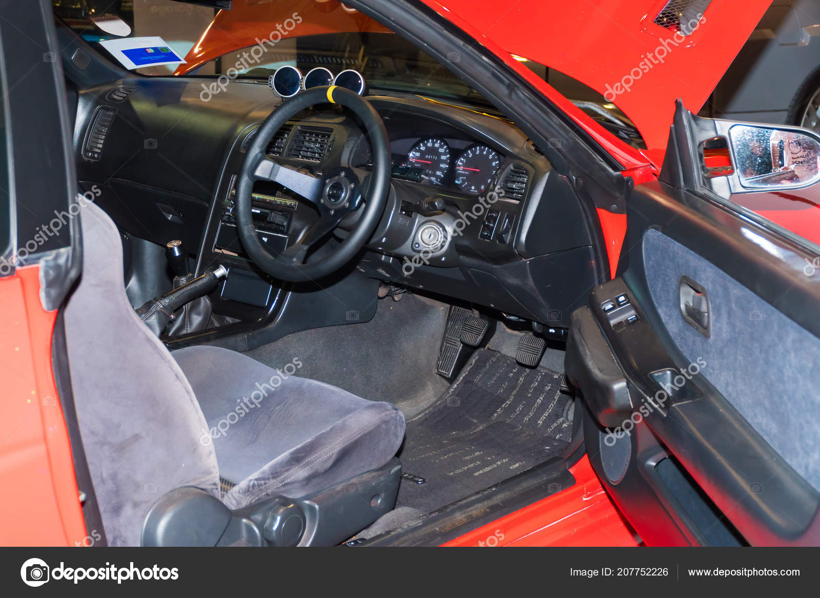 Kuala Lumpur Malaysia July 2018 Close Interior Nissan Gtr