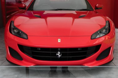KUALA LUMPUR, MALAYSIA - SEPTEMBER 29, 2018: Ferrari Portofino on display at roadshow in Kuala Lumpur, Malaysia