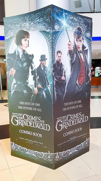 Kuala Lumpur, Malezya - 9 Kasım 2018: Fantastik canavarlar nelerdir: Grindelwald suçları film posteri