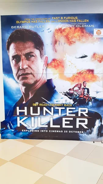 Kuala Lumpur Malajsie Listopadu 2018 Hunter Killer Filmový Plakát Film — Stock fotografie