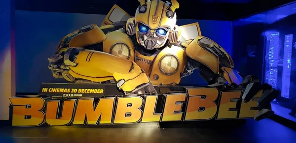 Kuala Lumpur, Malezya - 26 Kasım 2018: Bumblebee Film Poster. A yeniden doğmuş gibi önceki Transformers Film filmdir