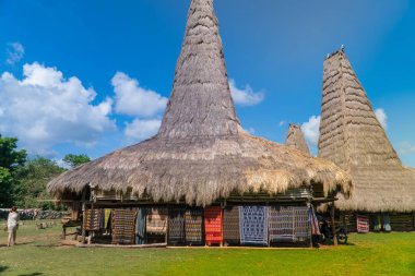 Ratenggaro Sumba, Doğu Nusa Tenggara Endonezya, geleneksel kulübe
