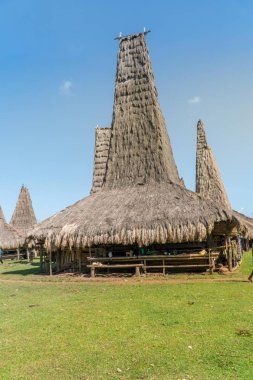 Ratenggaro Sumba, Doğu Nusa Tenggara Endonezya, geleneksel kulübe