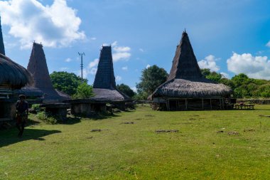 Ratenggaro Sumba, Doğu Nusa Tenggara Endonezya, geleneksel kulübe