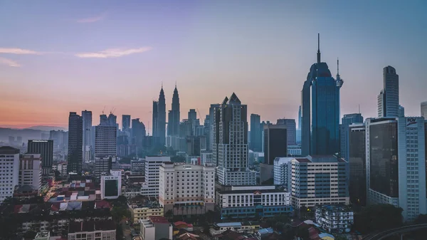 Kuala Lumpur Malaysia November 2018 Stadsbilden Vacker Solnedgång Kuala Lumpur — Stockfoto