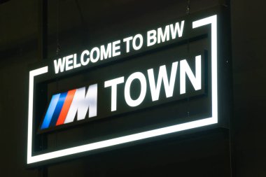Singapur - 12 Ocak 2019: Singapur Otomobil Fuarı, Bmw logosunu görmeniz gerekir. BMW dünyanın en çok satan lüks otomobil biridir