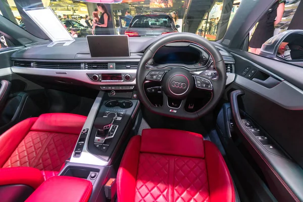 Singapore Gennaio 2019 Interno Audi Cabriolet Salone Singapore — Foto Stock