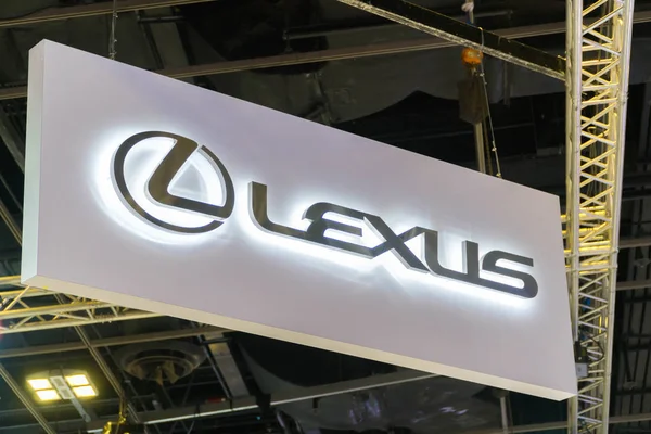 Singapore January 2019 Lexus Automobile Logo Lexus Luxury Vehicle Division — Stock Photo, Image