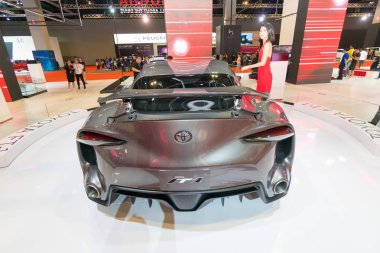 Kuala Lumpur, Malezya - 23 Kasım 2018: Kuala Lumpur Motor Fuarı 'nda Toyota Ft-1