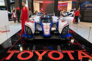 Kuala Lumpur, Malezya - 23 Kasım 2018: Toyota Ts050 Hybrid, Kuala Lumpur Otomobil Fuarı