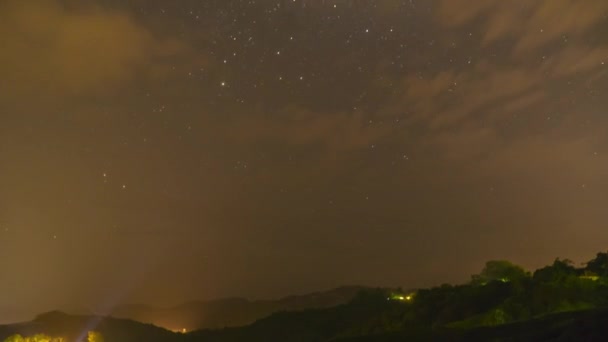 Malerischer Blick Auf Die Majestätische Milchstraße Zeitraffer — Stockvideo