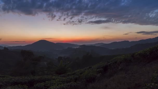 Malerischer Blick Auf Majestätische Landschaft Bei Sonnenaufgang Zeitraffer — Stockvideo