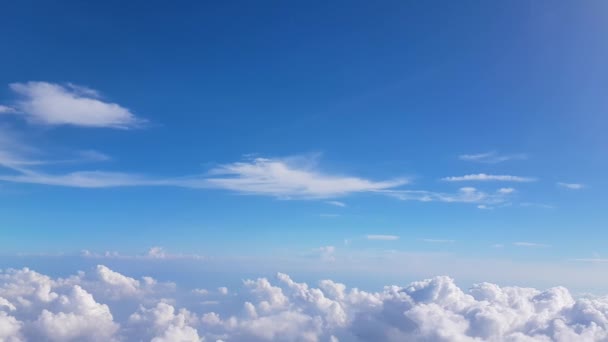 Imágenes Del Hermoso Cielo Con Nubes Movimiento — Vídeos de Stock