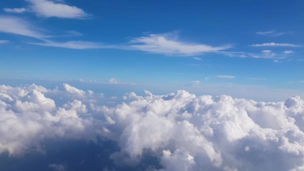 Imágenes Del Hermoso Cielo Con Nubes Movimiento — Vídeos de Stock