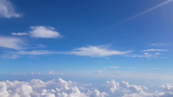 Imágenes Del Hermoso Cielo Con Nubes Movimiento — Vídeo de stock