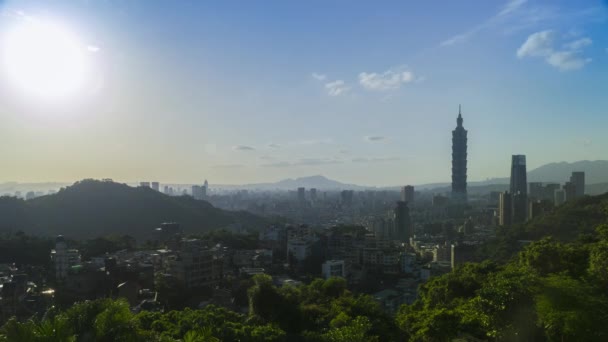 Taipei Şehir Merkezi Nin Görüntüleri — Stok video