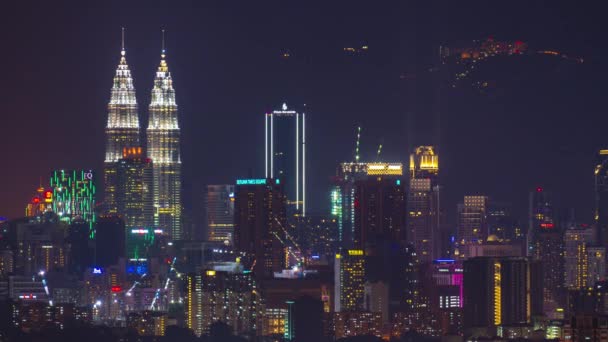 Zeitraffer Aufnahmen Des Verkehrs Kuala Lumpur Malaysia — Stockvideo
