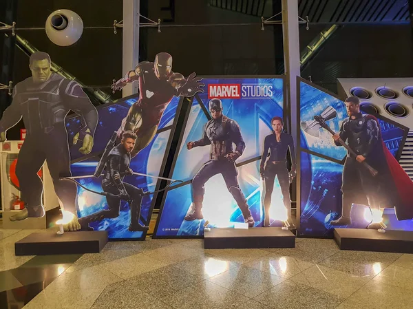KUALA LUMPUR, MALAYSIA - 6 MAGGIO 2019: Promozione di Avengers Endgame movie road tour a Kuala Lumpur, Malesia — Foto Stock