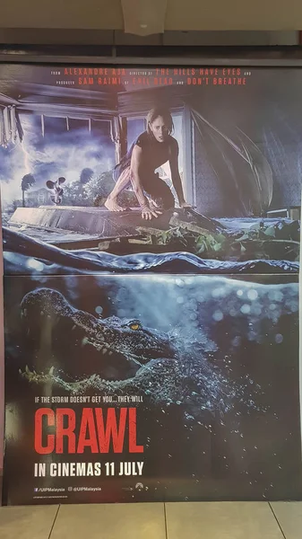 Crawl movie poster, Crawl is a 2019 American disaster survival horor film Režie Alexandre Aja — Stock fotografie