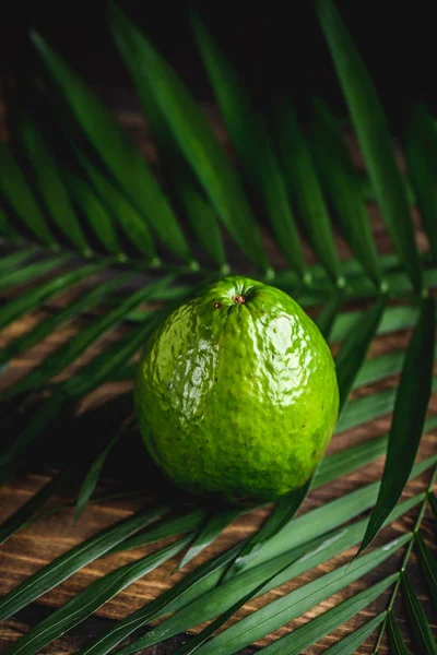 Avocado exotic fruits from tropical countries on table. Green flesh. Healthy food with vitamin