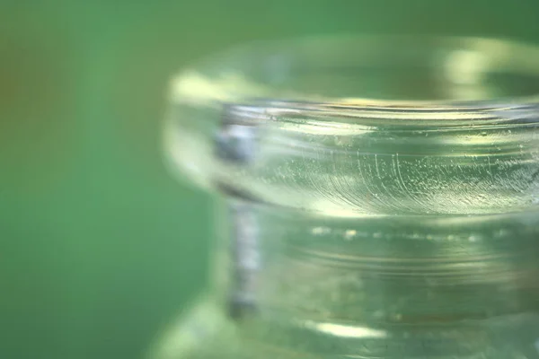 Glass Bottle Empty Macro — Stock Photo, Image