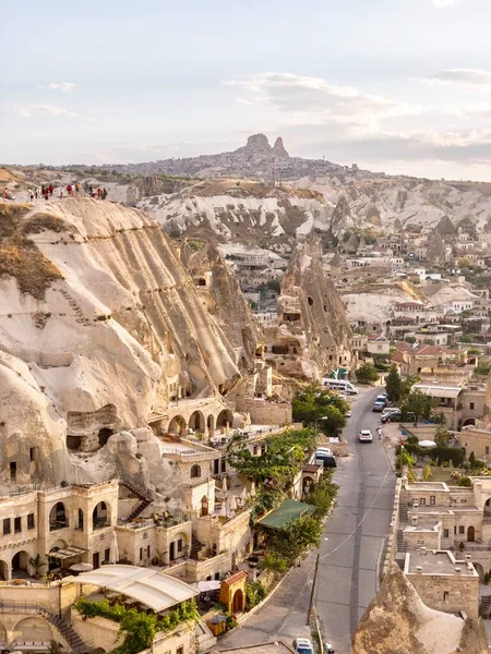 Gün batımında Kapadokya dağları