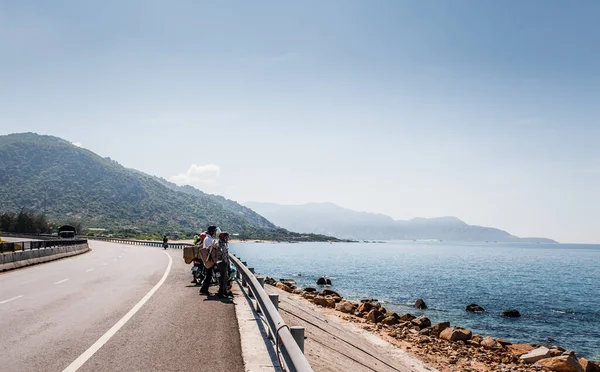 Road near the sea in Vietnam