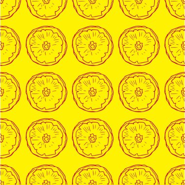 Portakal seamless modeli. Vektör çizim.