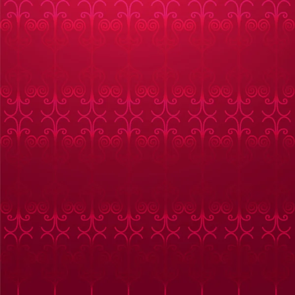 Festlich roter Hintergrund mit Ornament-Vektorillustration — Stockvektor