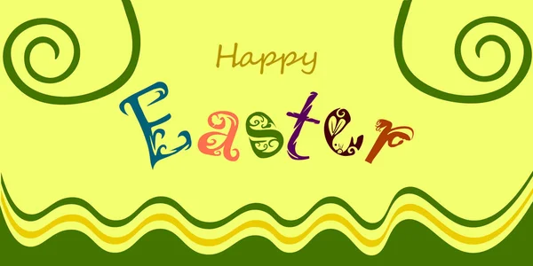 Vector Easter Holiday Text — Stock Vector